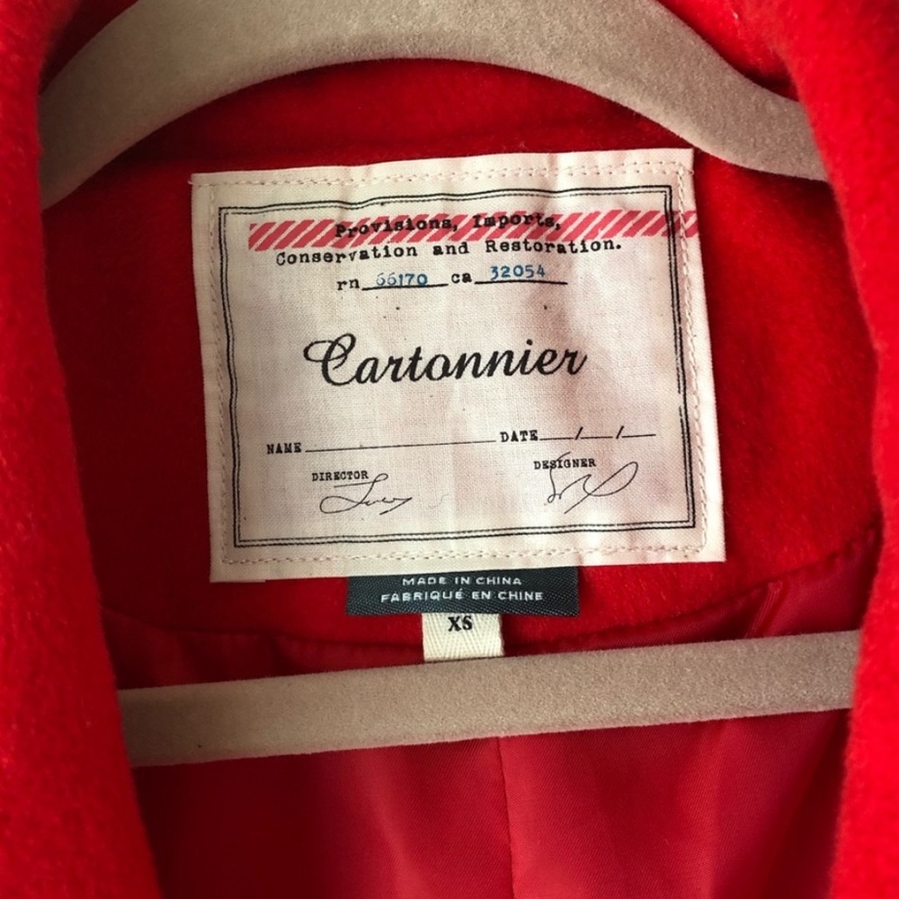 Beautiful Cartonnier Kimono Peacoat - Picture 5 of 5